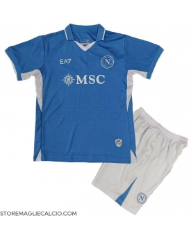 SSC Napoli Maglia Gara Casa Repliche 2024-25 Bambino Maniche Corte